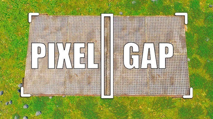 Bir "Pixel Gap" sığınağı inşa ederken, sığınağın görünmez boşluğunu oluşturmak için genellikle hangi iki yapı elemanı birbiri üzerine yerleştirilir?